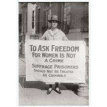 Mary Winsor Freedom For American Suffragettes In Prison Postcard