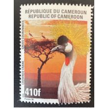 Cameroun 1998 Mi. 1232 Crowned crane grues couronnées bird Vogel oiseau 410F