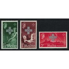 Malta George Cross Commemoration 3v 1957 MNH SG#283-285