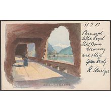 Axenstrasse, Uri, 1905 - Vouga Reymond AK