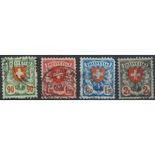 Coat of Arms - Switzerland 1924 - FH - MiNr 194/7x (B)