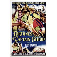 Fortunes of Captain Blood (1950)_1 Movie Film Poster Canvas iconic design