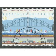 AUS 1992 (SE~TE SET) 'SYDNEY HARBOUR TUNNEL' (C.T.O) FINE USED(2v) (EBID47-921)