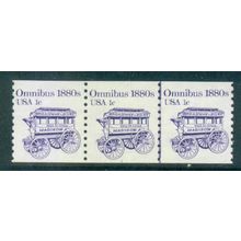 1897 1c Omnibus Fine MNH Dry Gum PNC 1/3 W0427