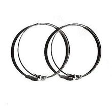 Sterling Silver Bali 50mm Endless Hoop Earrings