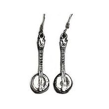 Sterling Silver Banjo Dangle Earrings