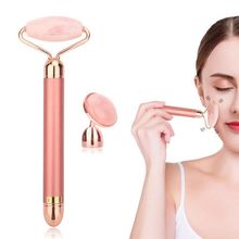 Vibra Beauty Vibrating Gemstone Roller And Magical Skin Care Massager[ Pink ...