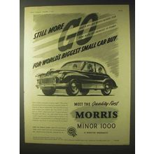 1956 Morris Minor 1000 Car Ad - World's Biggest Buy