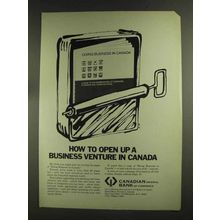 1972 Canadian Imperial Bank of Commerce Ad - Venture