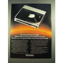 1982 Technics SL-6 Turntable Ad - Accuracy and Control