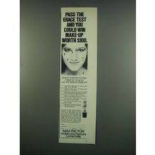 1984 Max Factor Erace Cover-Up Ad - Pass the Test