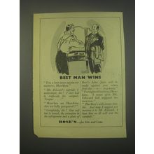 1949 Rose's Lime Juice Ad - Best man wins