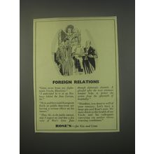 1949 Rose's Lime Juice Ad - Foreign relations
