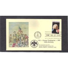 FDC Masonic Club 1952 20c George Washington (Cachet-U/A) CV42745