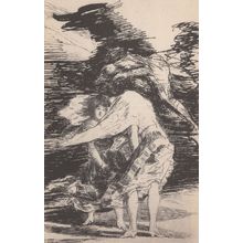 Goya Mala Noche Painting Antique Prado Museum Postcard