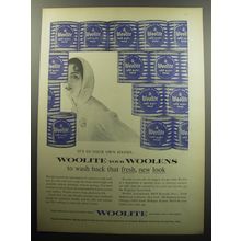 1957 Woolite Detergent Ad - It's in your own hands Woolite your woolens