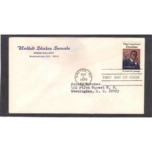 FDC Senate 1554 10c Dunbar (No Cachet-Typed/A) CV40401