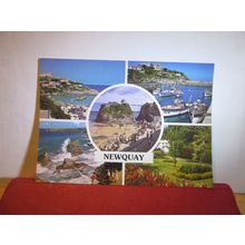 multiview, NEWQUAY, CORNWALL. used postcard. by John Hinde 1991 pm =