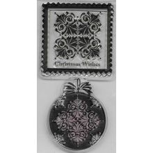 Christmas Stamp Set. App 6x10.5cm. Stamping Cardmaking Scrapbooking Crafts