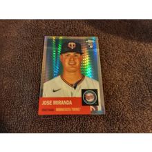 2022 Topps Chrome RC # 463 Jose Miranda Third Base Twins Mint Or Better