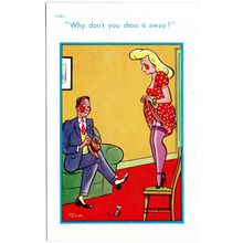 SEASIDE COMIC POSTCARD BY TROW NUMBER 11989 PUBLISHED BY BROOK PUBLISHING (1450)