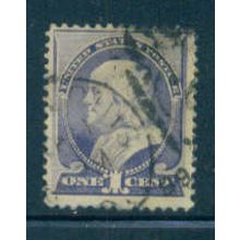 Used 212 1c Benjamin Franklin Just Clears M01382