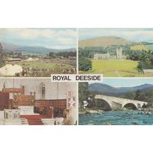 Royal Deeside Ballater Highland Games Scottish Scotland 1970s Vintage Postcard