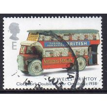 GB 2003 Classic Transport Toys - Wells-Brimtoy Clockwork Bus, c.1938 "E" Used