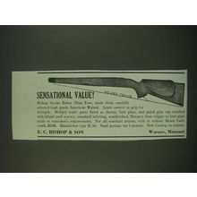 1940 Bishop Stocks Ad - Sensational value!