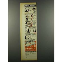 1939 Treet Razor Blades Ad - Doesn't Treat You Right