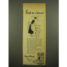 1948 Sani-flush Toilet Cleaner Ad - Fresh as a Breeze
