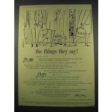 1956 Imperial Chemical Industries Ad - Things They Say