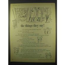 1956 Imperial Chemical Industries Ad - The Things They Say