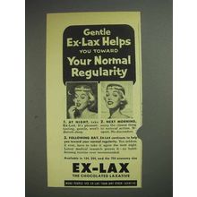 1956 Ex-Lax Laxative Ad - Your Normal Regularity