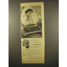 1956 Imperial Good Companion Typewriter Ad