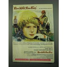 1969 Run Wild, Run Free Movie Ad - An Uncommon Movie