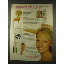 1977 Bare Face Acne Skin Medicine Ad - Break-Out