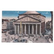 THE PANTHEON, ROMA, ITALY unused antique postcard Rome =