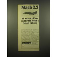 1966 Royal Navy Ad - Mach 2.2 Be a naval officer and fly the world's fastest