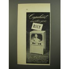 1952 Capehart Television Ad - Capehart invites you R.S.V.P.