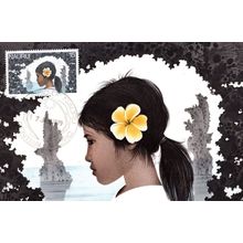 Head of a Nauruan Girl David Gentleman Nauru First Day Cover Postcard
