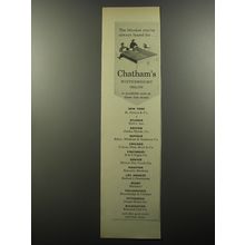 1956 Chatham's Winterweight Orlon Blanket Ad - blanket you've always hoped For