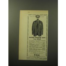 1960 Chipp Fashion Advertisement - Dacron worsted suits from $95.00