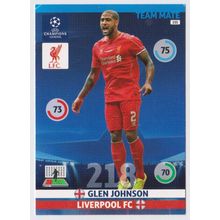 Panini Adrenalyn XL Champions League Cards 2014-15 #155 Johnson (Liverpool FC)