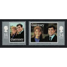 Guernsey Royal Wedding Prince Andrew 2v 1986 MNH SG#369-370