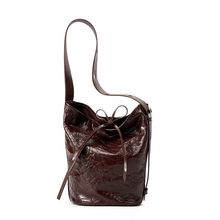 Women Genuine Leather Tote Handbags Hobo Bags Brown