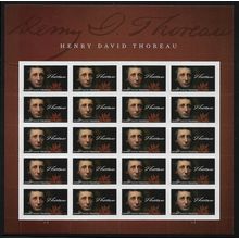 Henry David Thoreau Sheet of 20 Current Rate Postage Stamps 5202