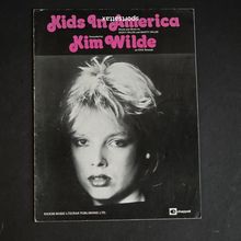 Kim Wilde/Original Sheet Music for KIDS IN AMERICA 1981