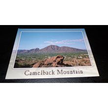 CAMELBACK MOUNTAIN BIRD'S EYE VIEW GLOSSY 5X7 POST CARD