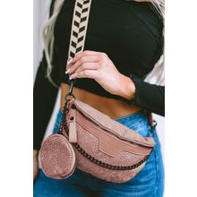 Casual Colorblock Strap Chain Shoulder Bag With Coin Purse